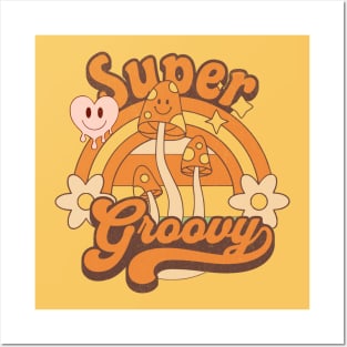Super Groovy Cute Mashrooms Posters and Art